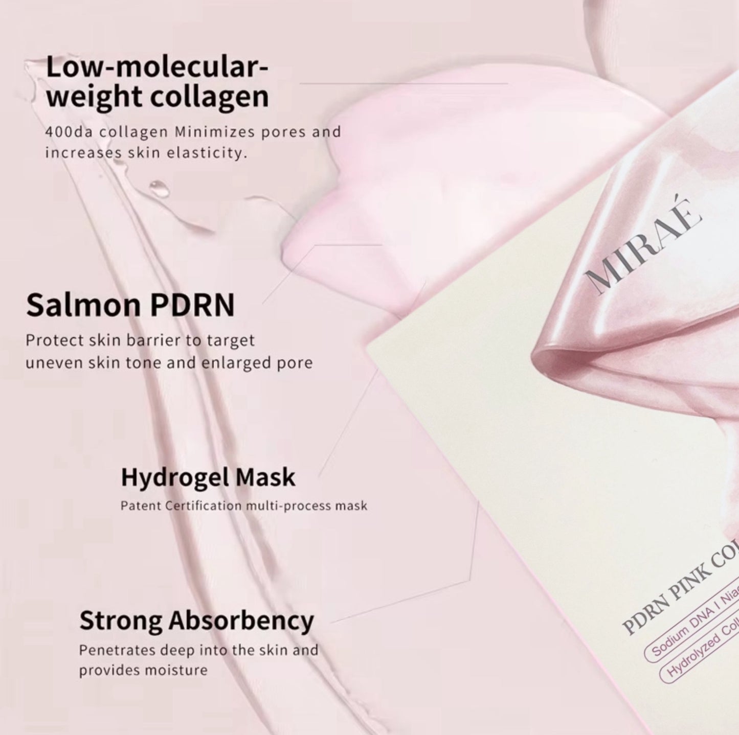 PDRN Pink Kollagen-Gelmaske (4x28g)